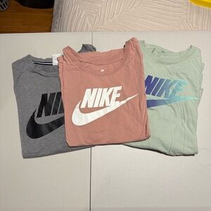 Nike Women’s Short Sleeve Tees - Grey, Pink, Green